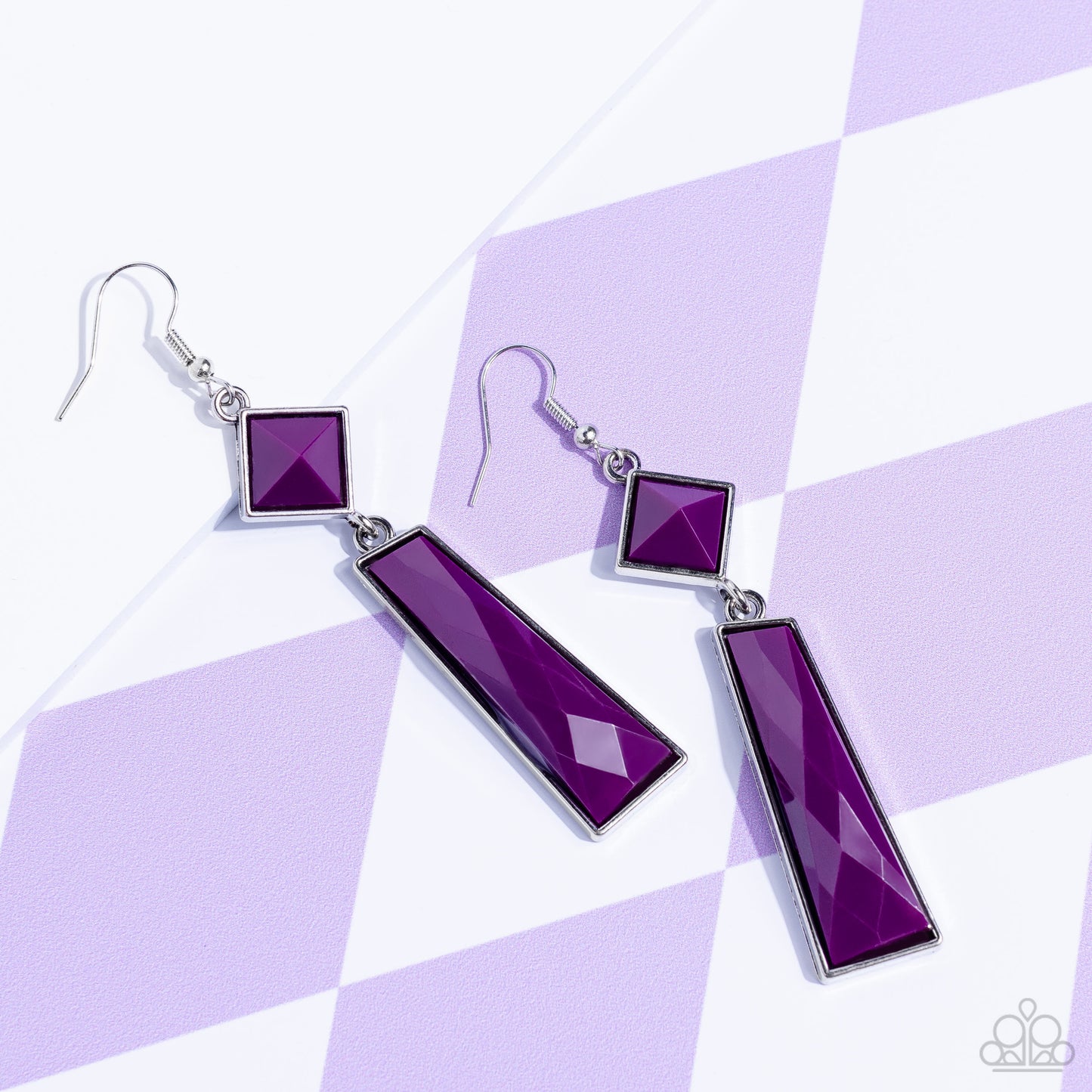 Paparazzi Accessories - Hollywood Harmony - Purple Earring