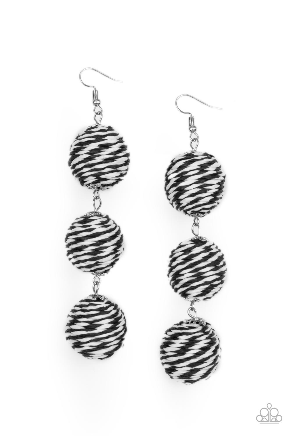 Paparazzi Accessories - Laguna Lanterns - Black Earring