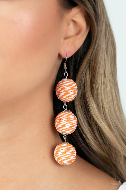 Paparazzi Accessories - Laguna Lanterns - Orange Earring