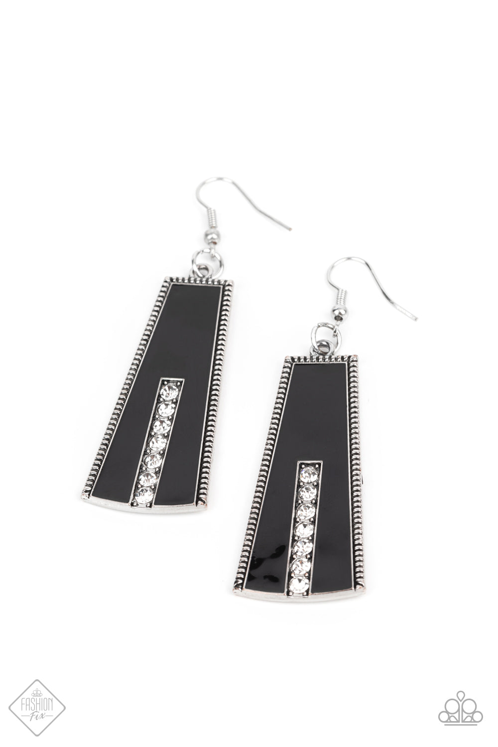 Paparazzi Accessories - Demandingly Deco - Black Earring