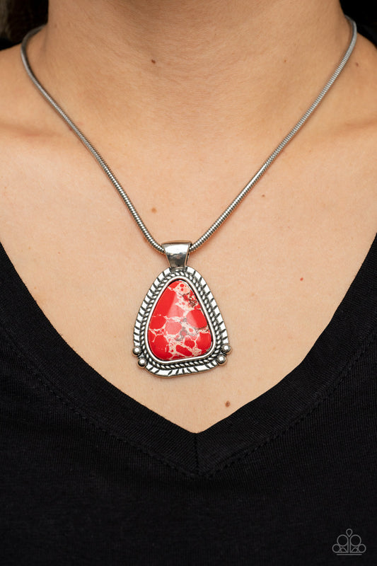 Paparazzi Accessories - Artisan Adventure - Red Necklace