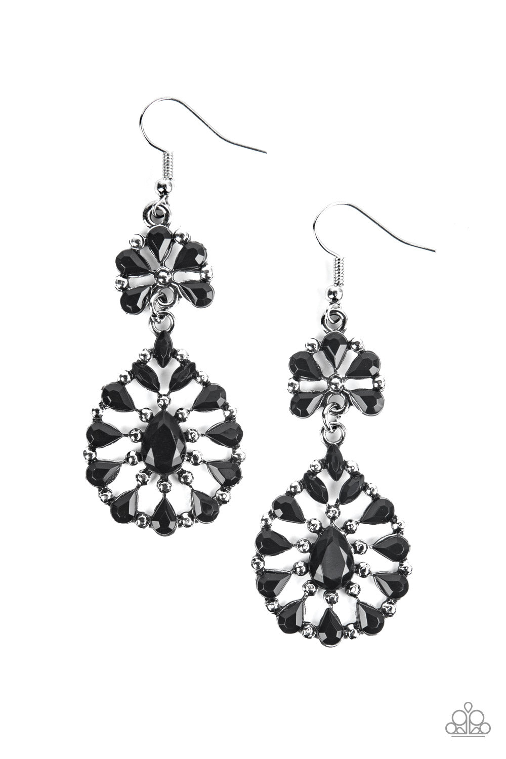 Paparazzi Accessories - Posh Palooza - Black Earring