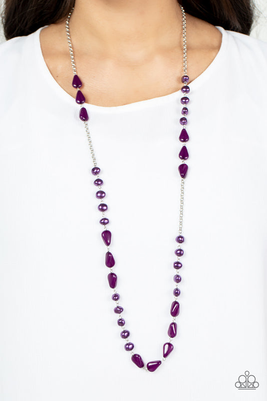 Paparazzi Accessories - Shoreline Shimmer - Purple Necklace