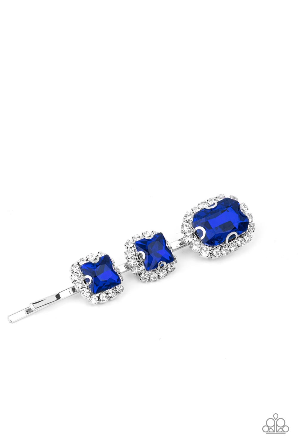 Paparazzi Accessories - Teasable Twinkle - Blue Hair Clip