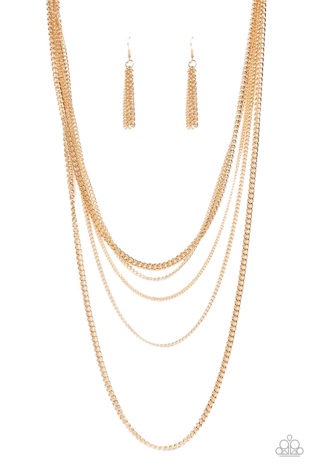 Paparazzi Accessories - Top of the Food Chain - Gold Necklace