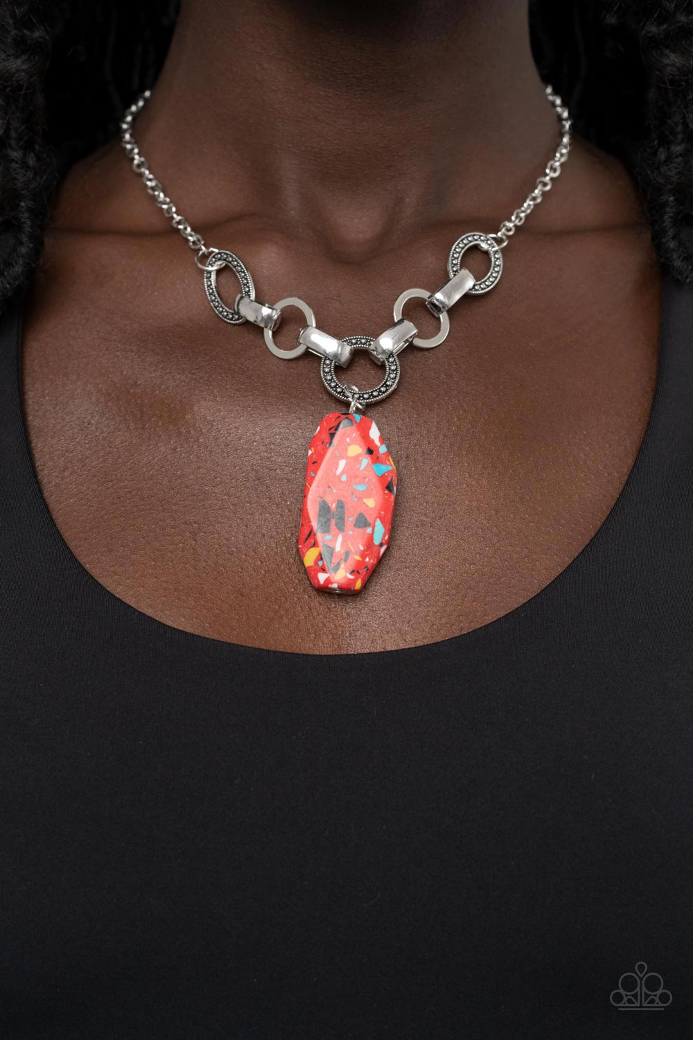 Paparazzi Accesssories - Mystical Mineral - Red Necklace