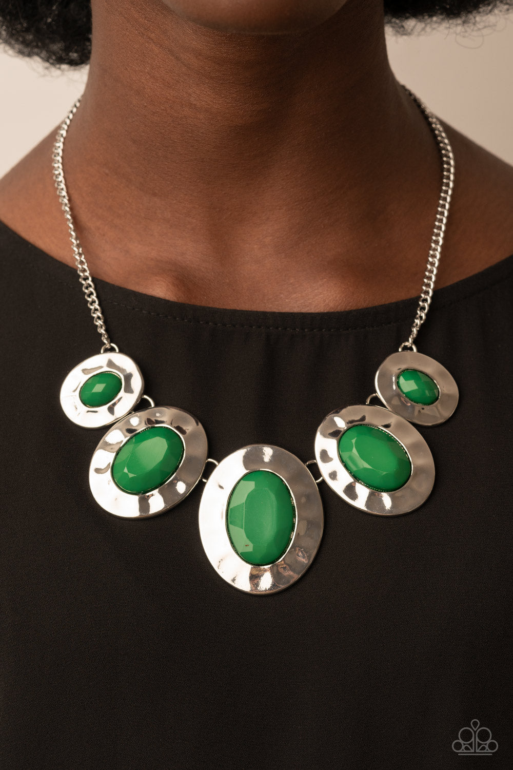 Paparazzi Accessories - Rivera Rendezvous - Green Necklace