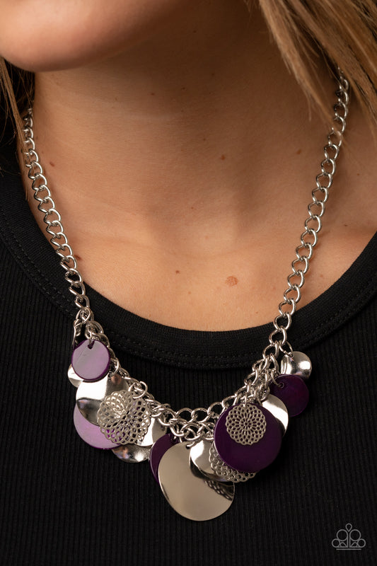 Paparazzi Accessories - Oceanic Opera - Purple Necklace