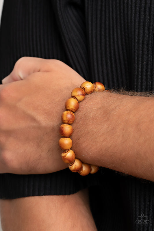 Paparazzi Accessories - Totally Timber Mill - Brown Bracelet