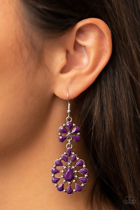 Paparazzi Accessories - Posh Palooza - Purple Earring