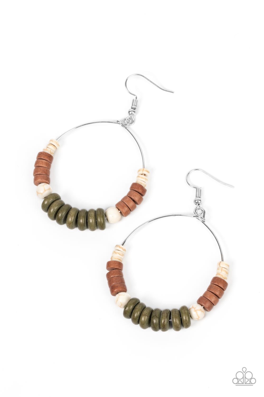 Paparazzi Accessories - Earthy Esteem - Green Earring