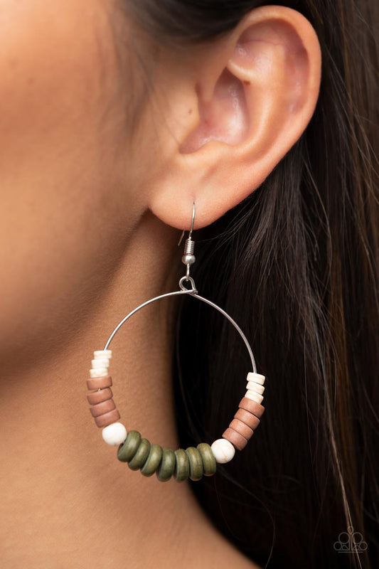Paparazzi Accessories - Earthy Esteem - Green Earring