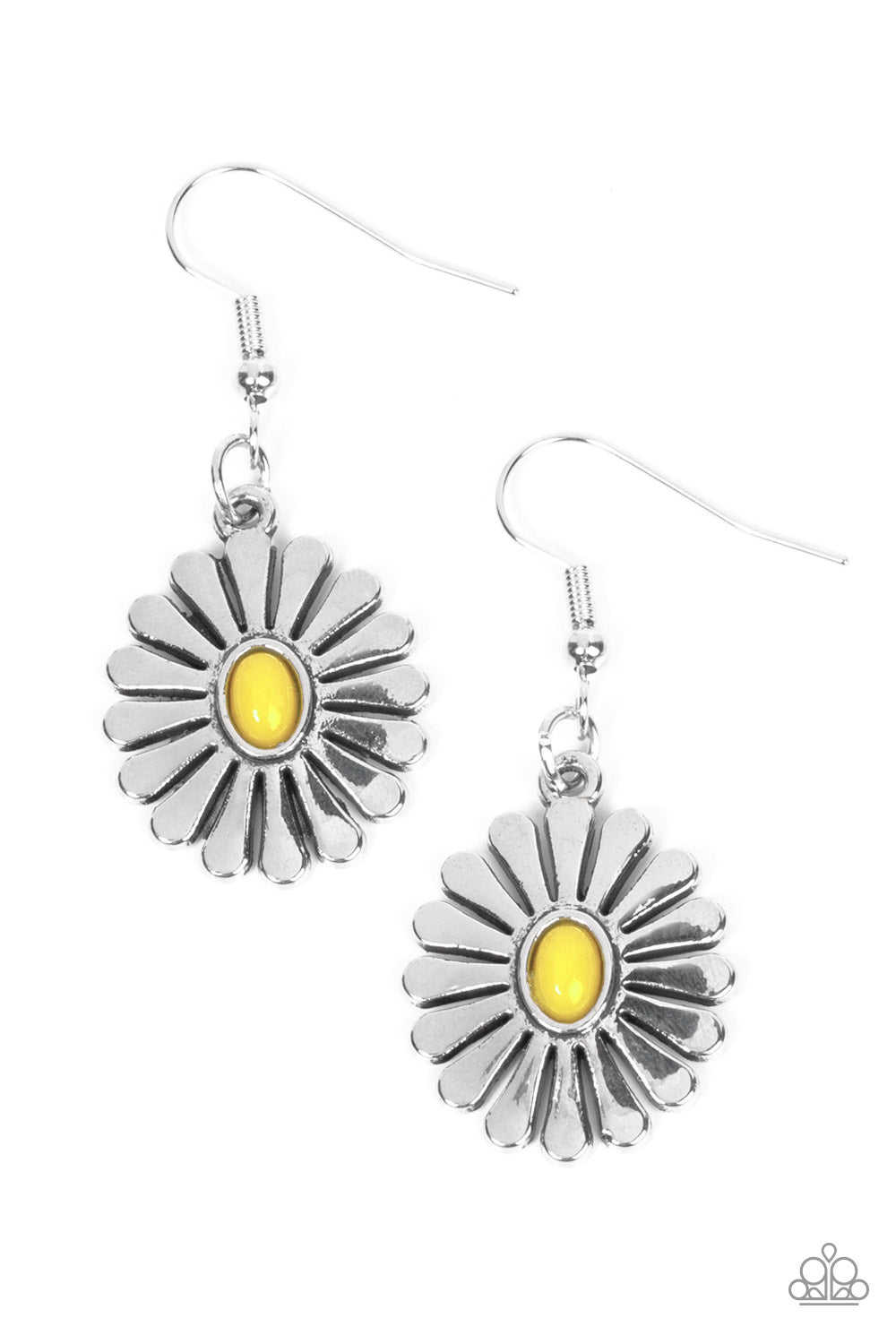 Paparazzi Accessories - Delectably Daisy - Yellow Earrings