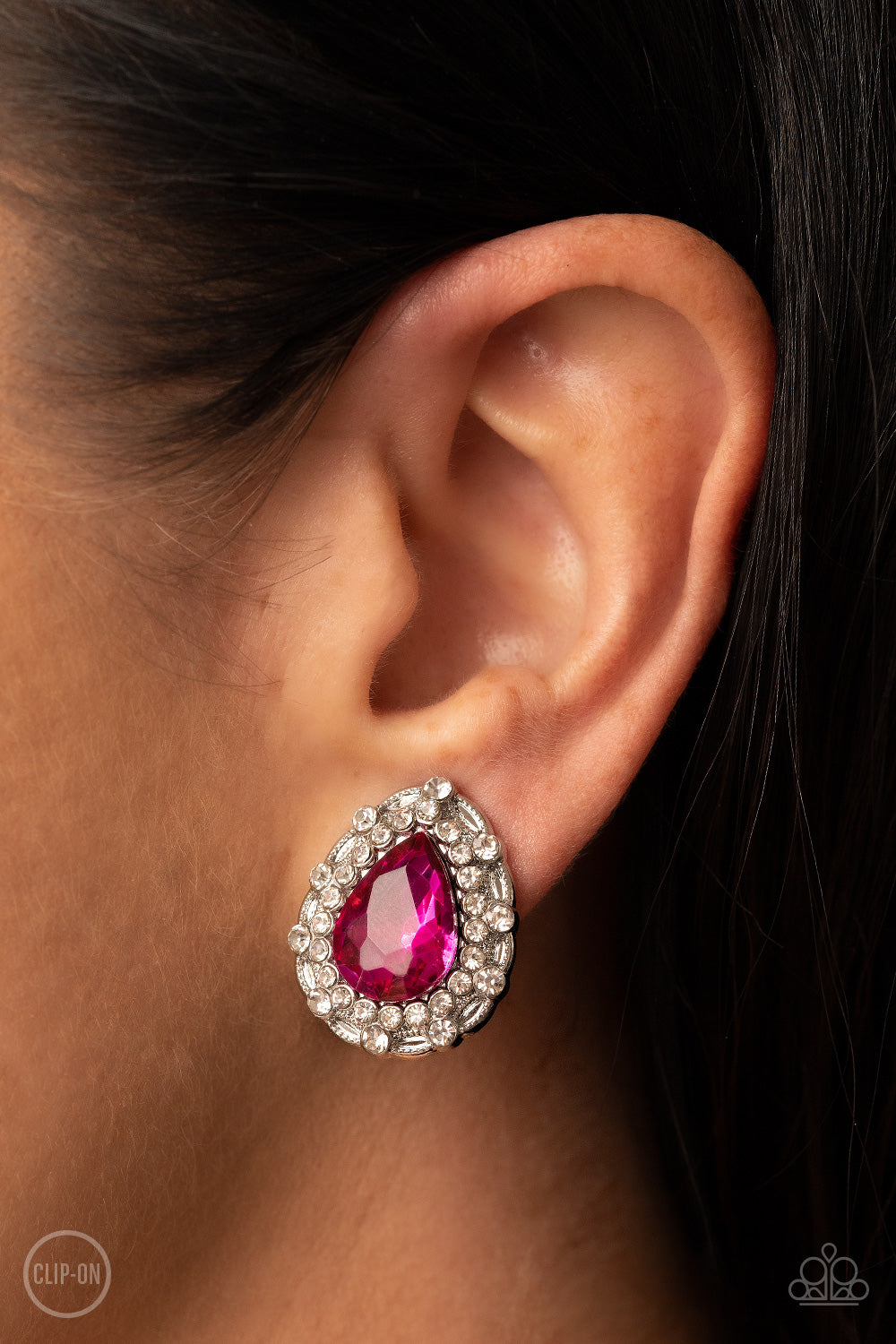 Paparazzi Accessories - Haute Happy Hour - Pink Earring