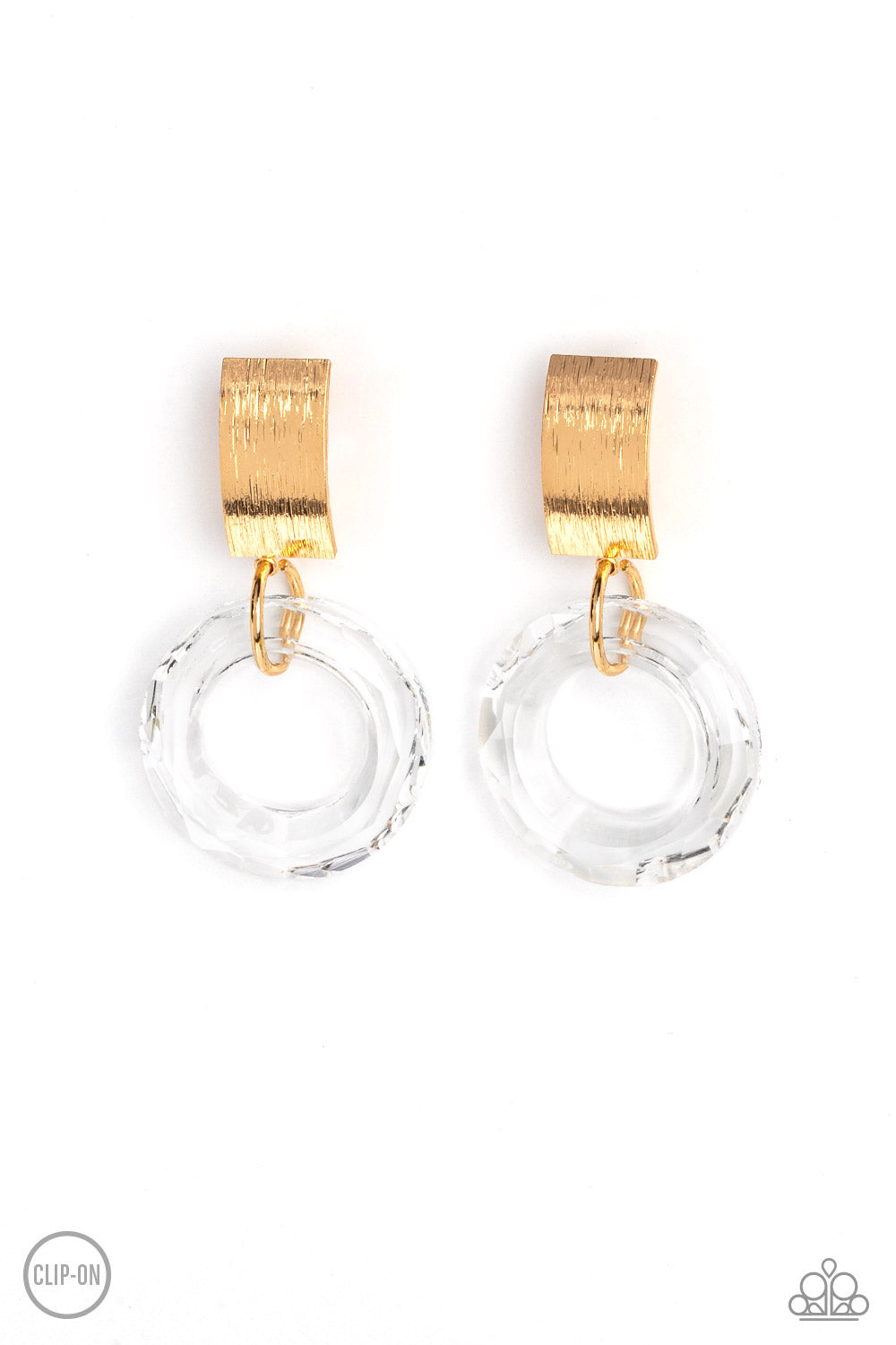 Paparazzi Accessories - Clear Out! - Gold Earring