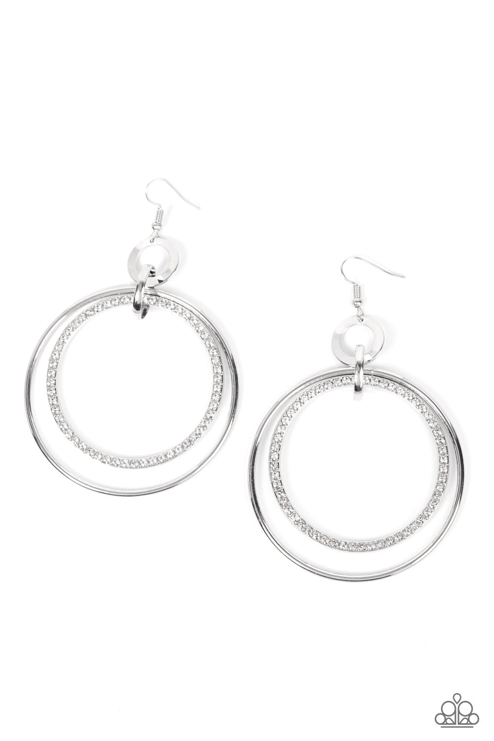 Paparazzi Accessories - Haute Hysteria - White Earring