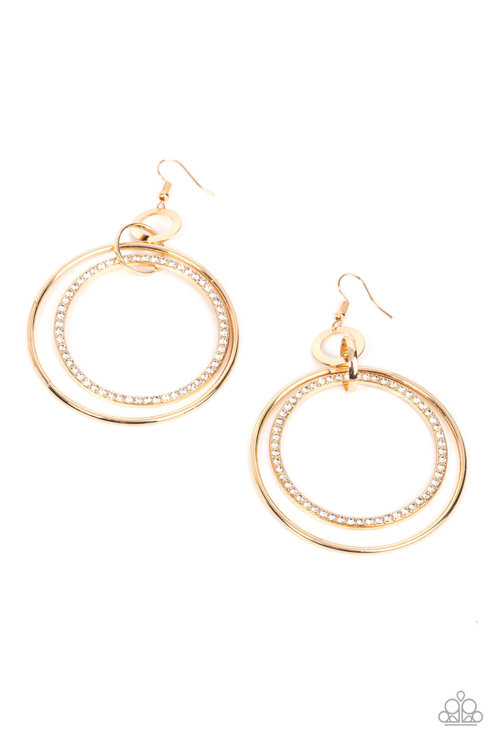 Paparazzi Accessories - Haute Hysteria - Gold Earrings