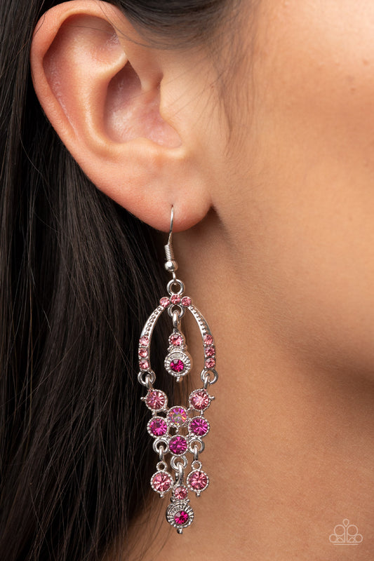 Paparazzi Accessories - Sophisticated Starlet - Pink Earring