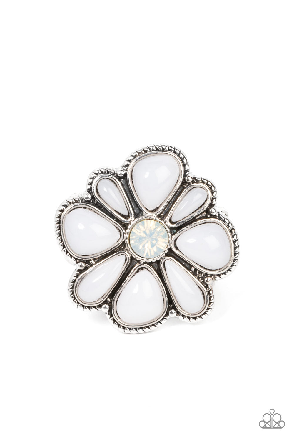 Paparazzi Accessories - Meadow Mystique  - White Ring