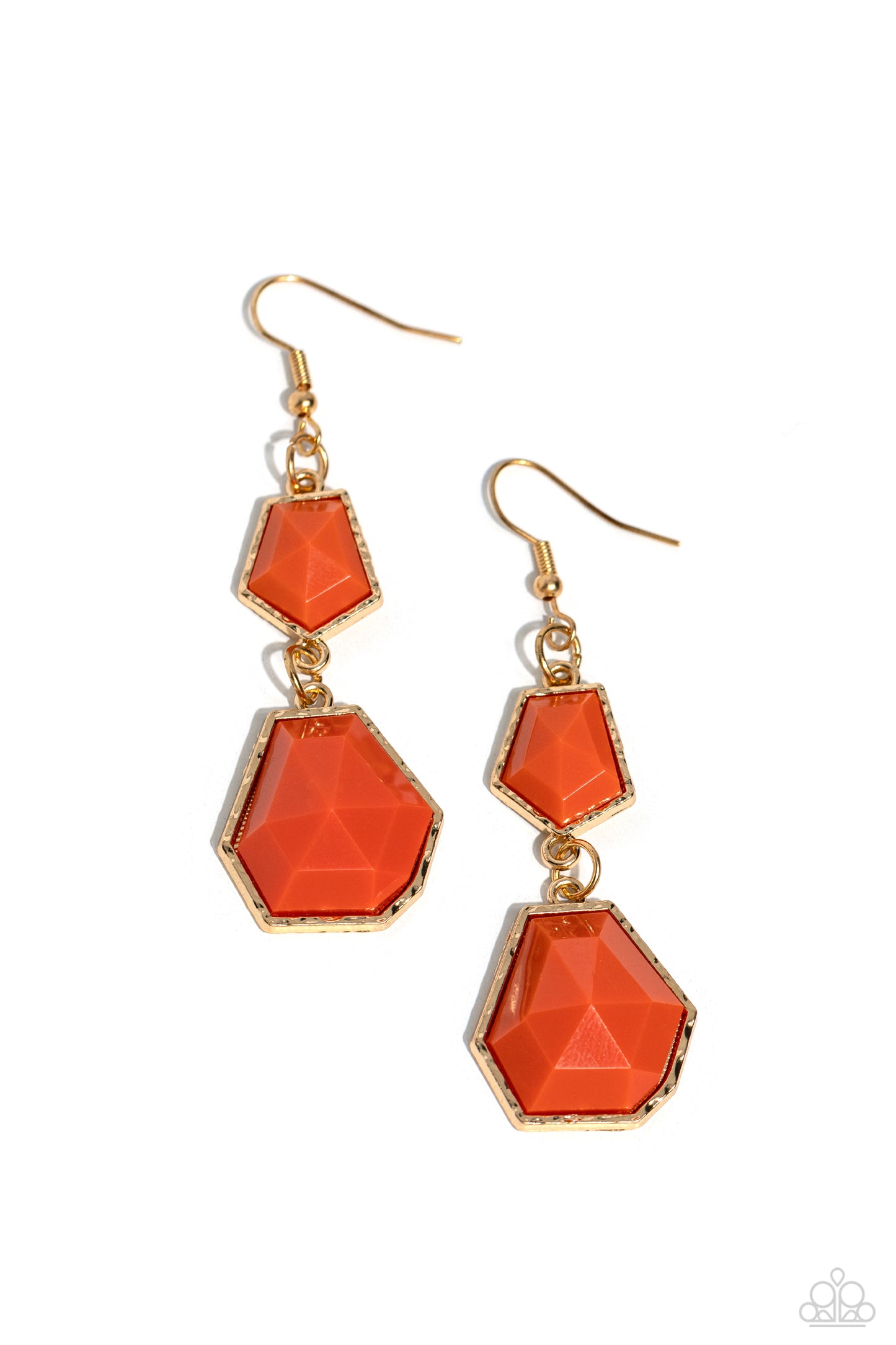 Paprazzi Accessories - Rio Relic - Orange Earring