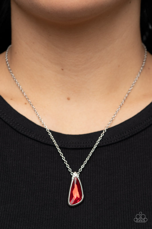 Paparazzi Accessories - Envious Extravagance - Red Necklace