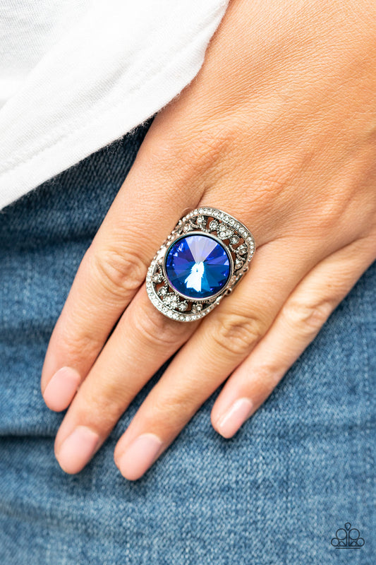 Paparazzi Accessories - Galactic Garden - Blue Ring