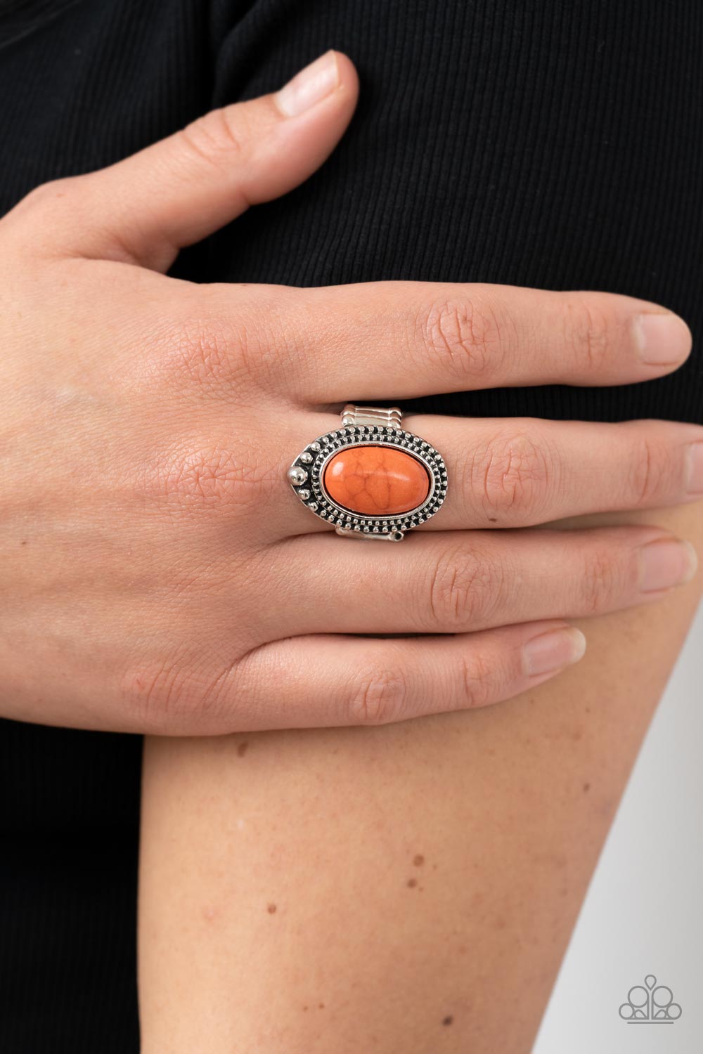 Paparazzi Accessories - Chiseled Canyons - Orange Ring