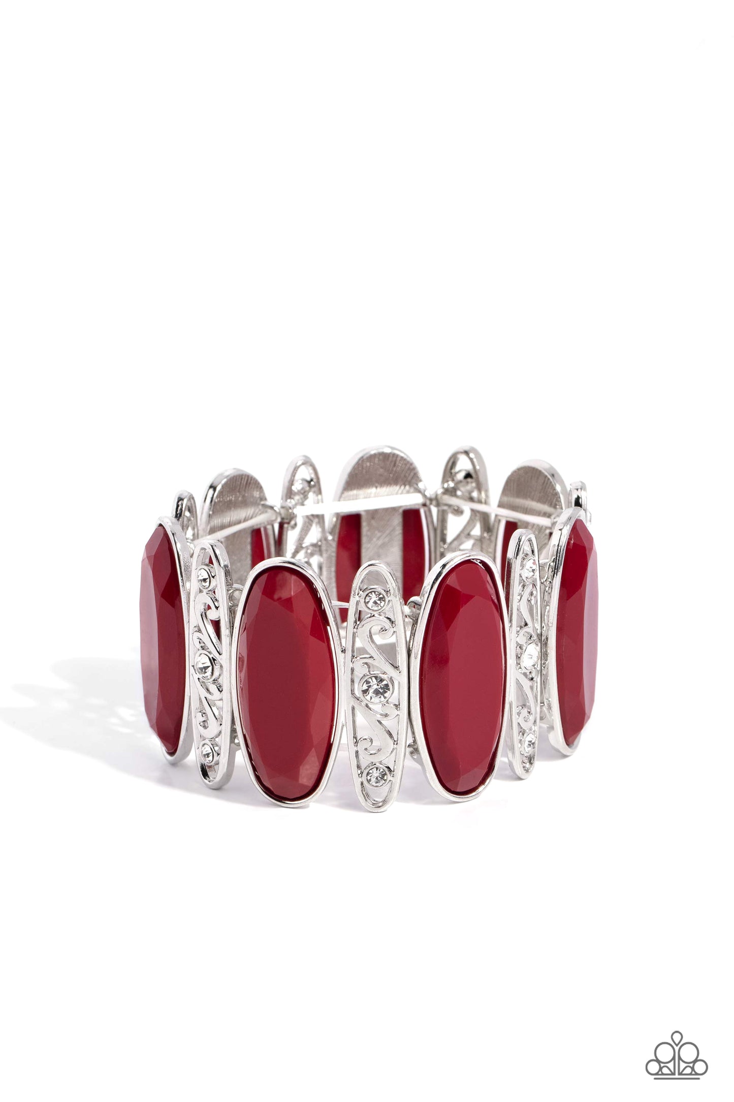 Paparazzi Accessories - Saturated Sparkle - Red Bracelet