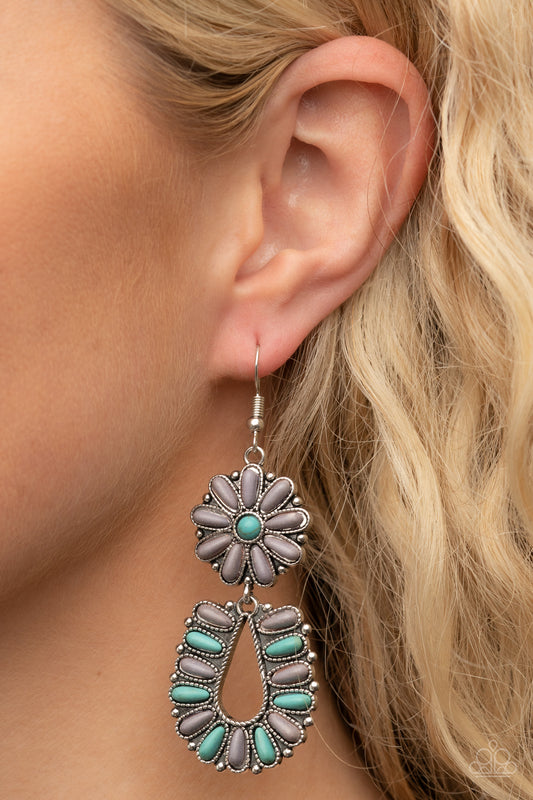 Paparazzi Accessories - Badlands Eden - Silver Earring