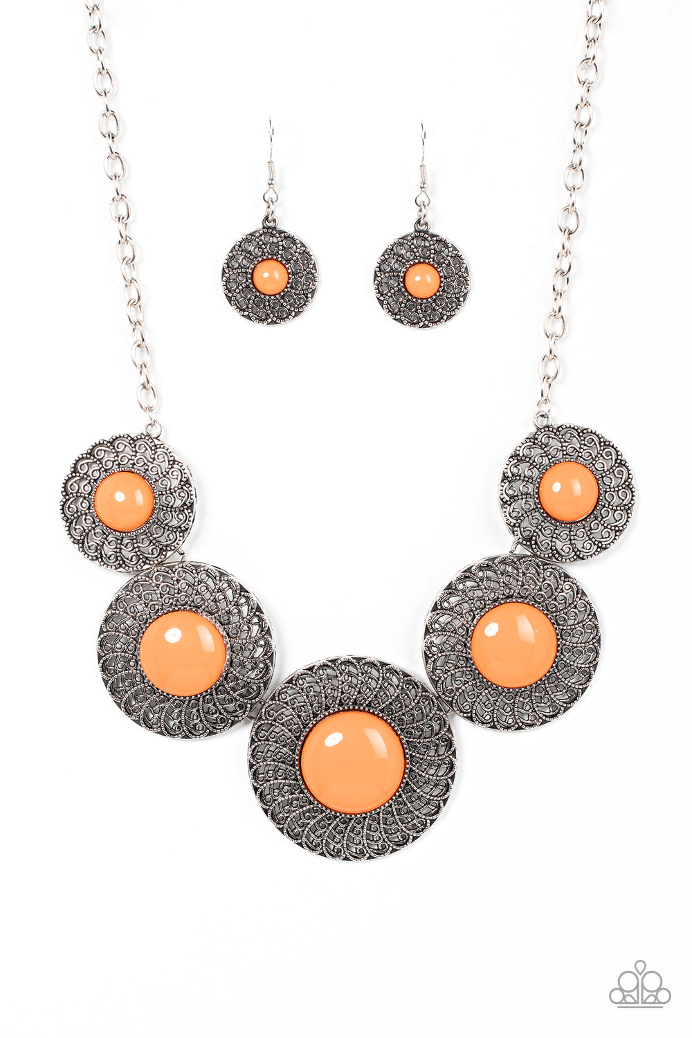 Paparazzi Accessories - Detail Orientated - Orange Necklace