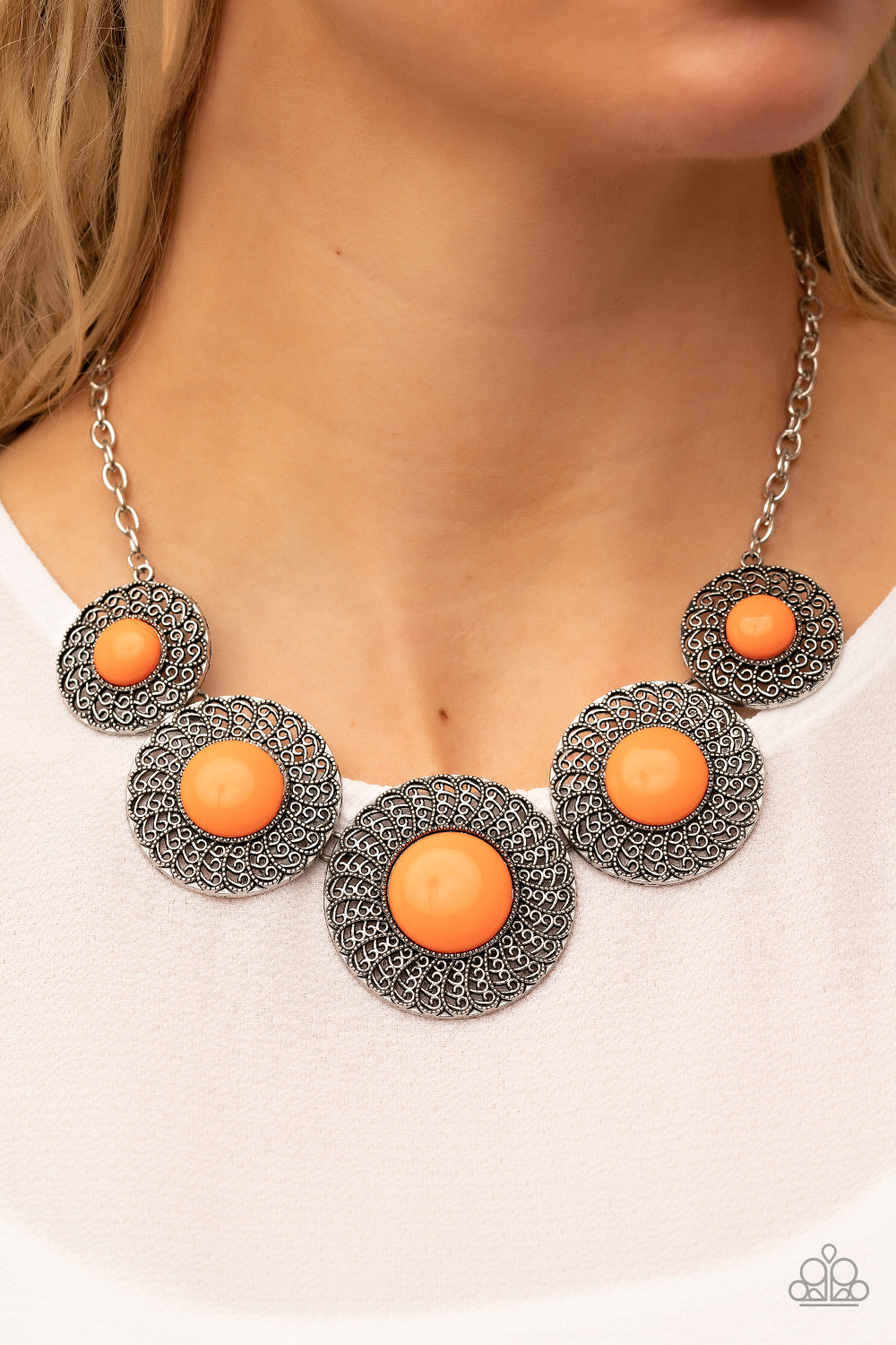 Paparazzi Accessories - Detail Orientated - Orange Necklace