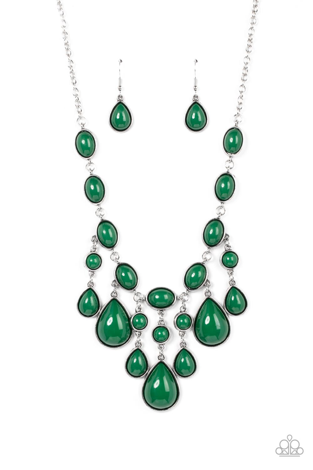 Paparazzi Accessories  - Mediterranean Mystery - Green Necklace