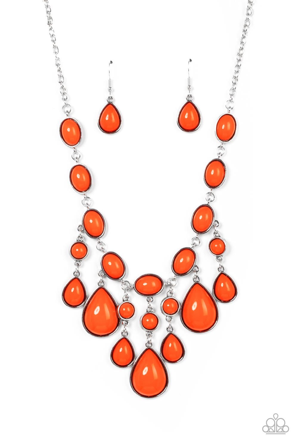 Paparazzi Accessories - Mediterranean Mystery - Orange Necklace