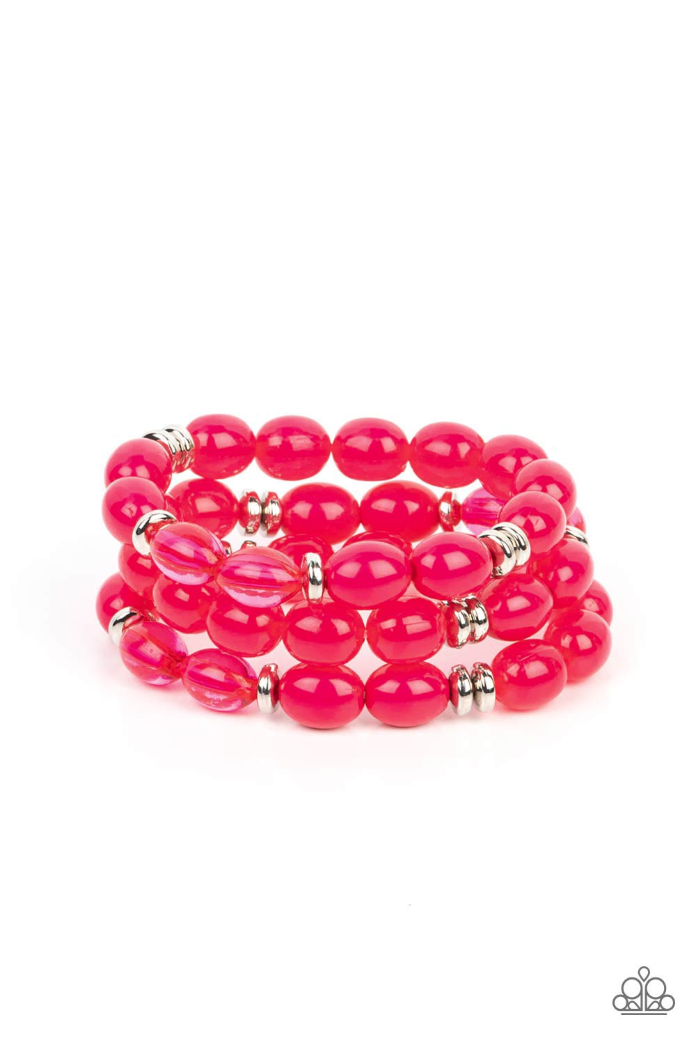 Paparazzi Accessories - Coastal Coastin - Pink Bracelet