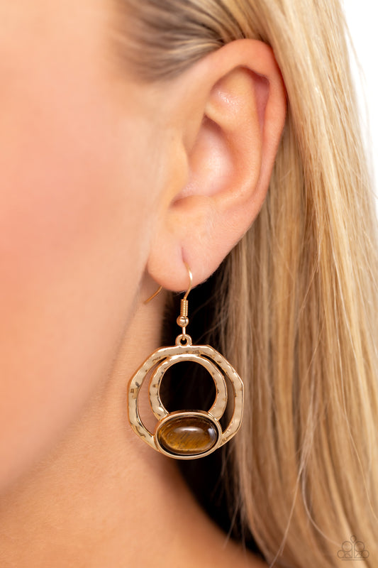 Paparazzi Accessories - Terrestrial Retreat - Brown Earring