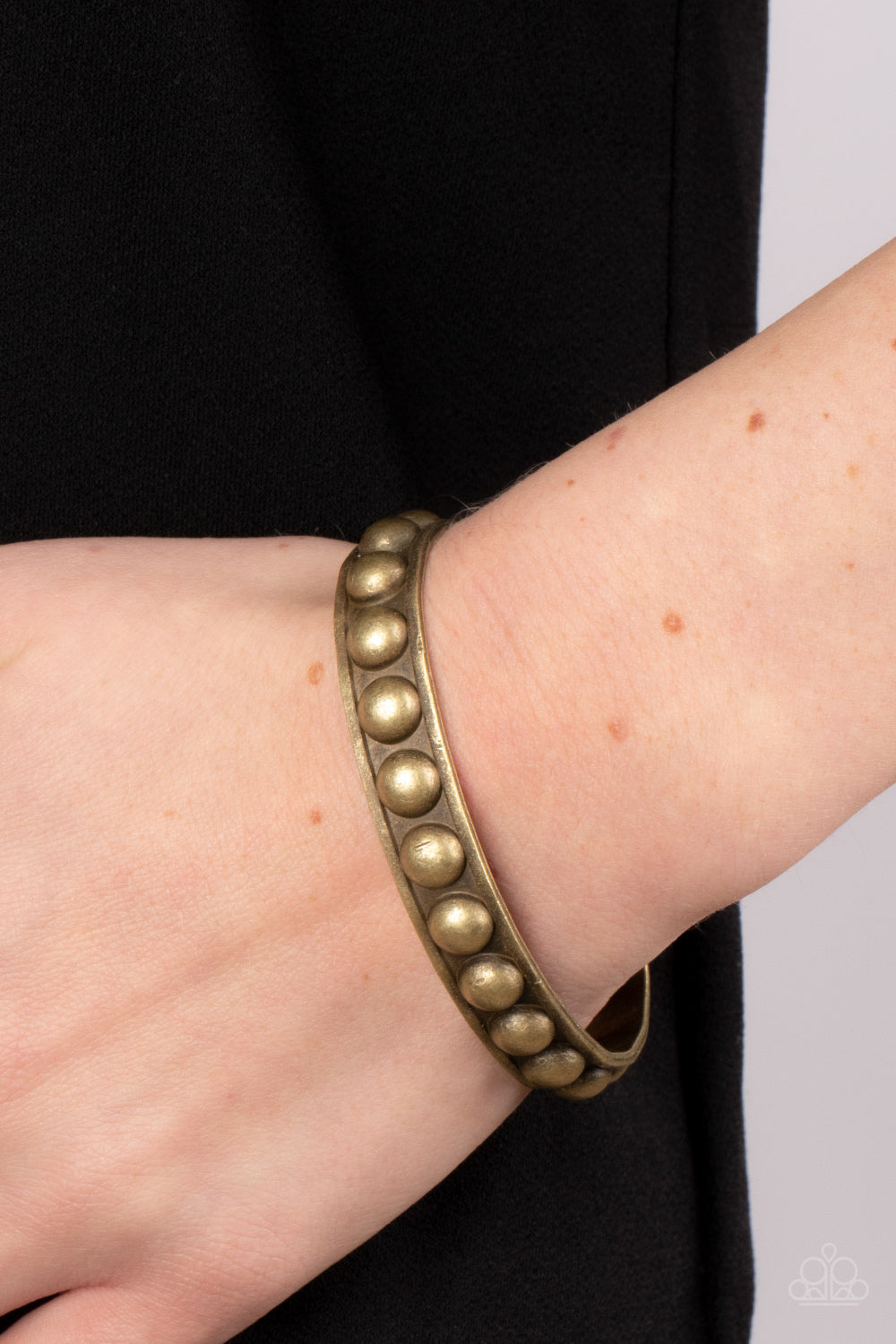 Paparazzi Accessories - Clear as STUD - Brass Bracelet