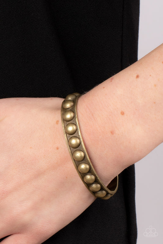 Paparazzi Accessories - Clear as STUD - Brass Bracelet