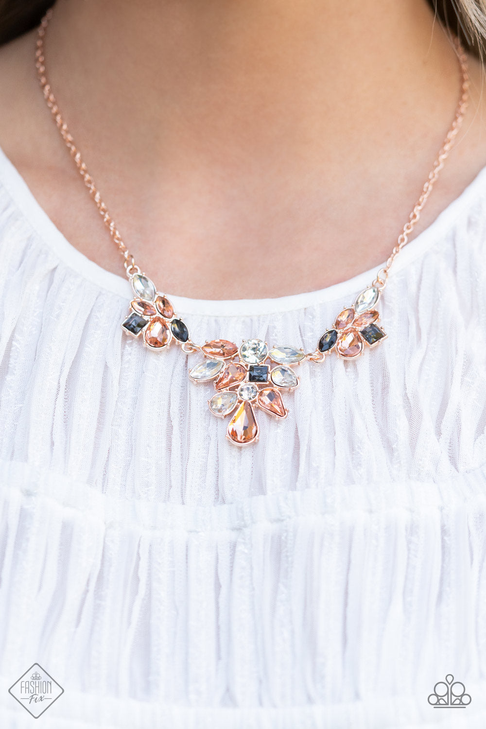 Paparazzi Accessories - Completely Captivated - Rose Gold Necklace