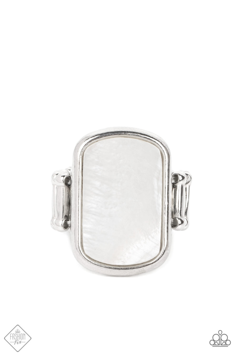 Paparazzi Accessories - Tidal Tranquility - White Ring