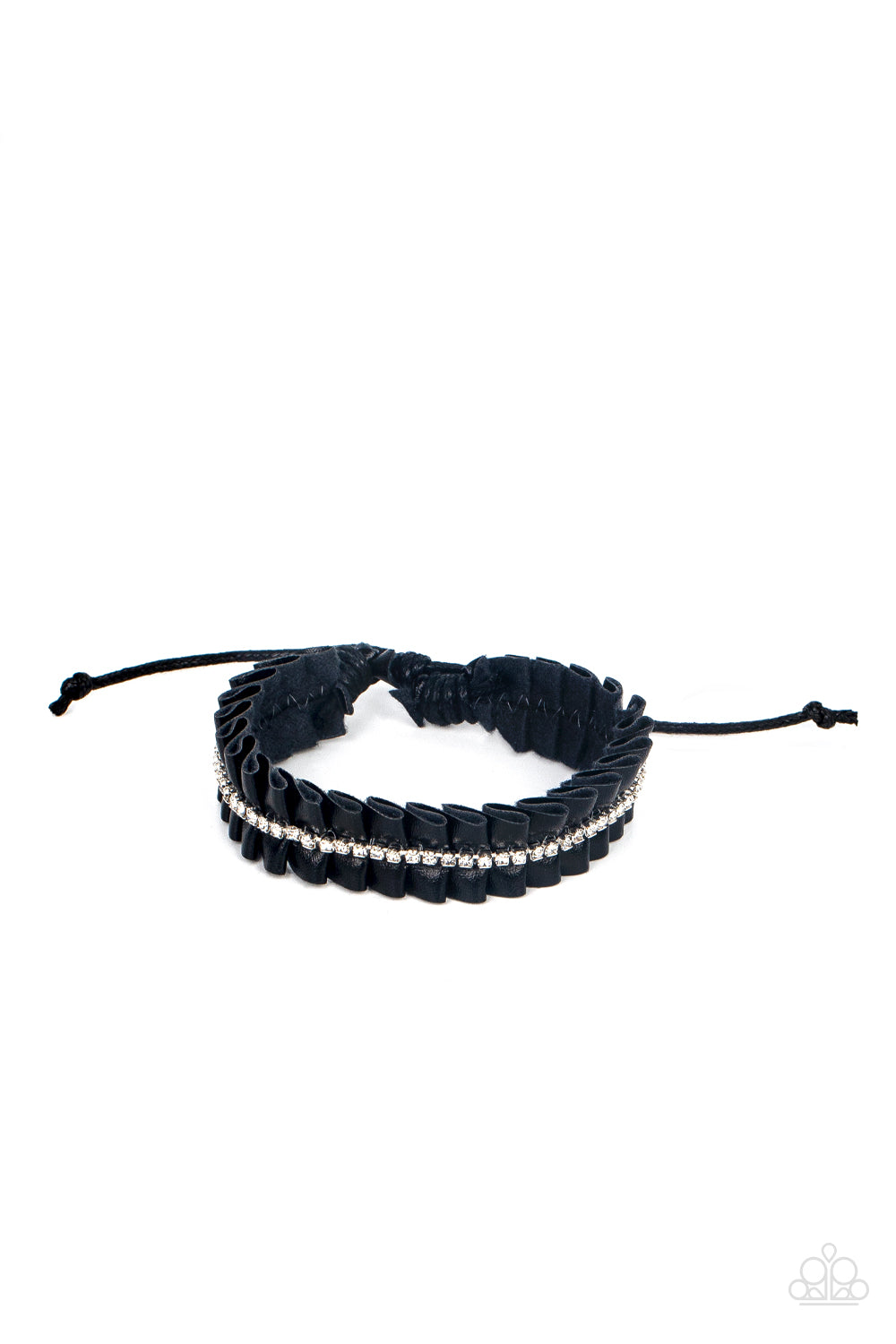 Paparazzi Accessories - Pretty, Pretty PLEATS - Black Bracelet