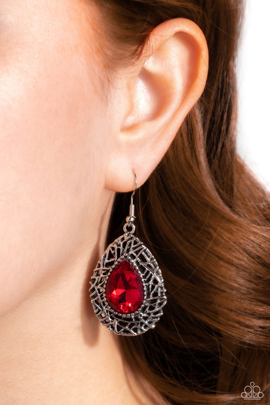 Paparazzi Accessories - Nest Nouveau - Red Earring