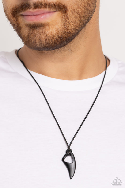 Paparazzi Accessories - Summer Shark - Black Necklace