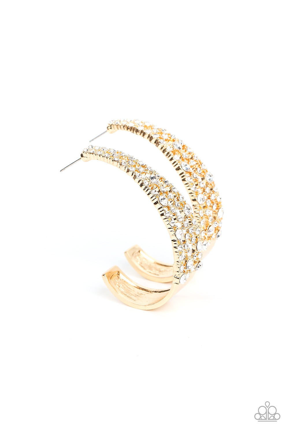 Paparazzi Accessories - Cold as Ice - Gold Earring