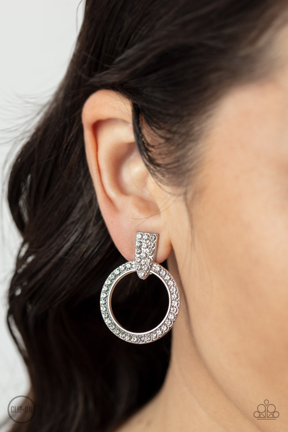 Paparazzi Accessories - Sparkle at Your Service - White Earring