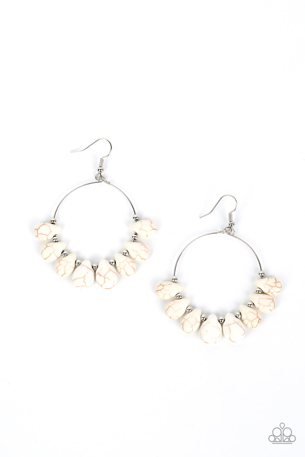 Paparazzi Acessories - Canyon Quarry - White Earring