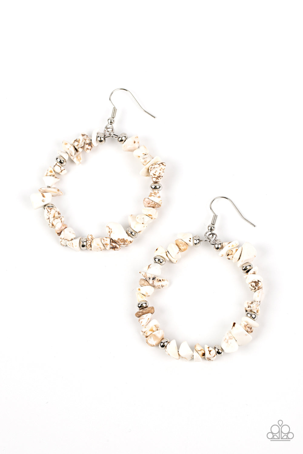 Paparazzi Accessories - Mineral Mantra - White Earring