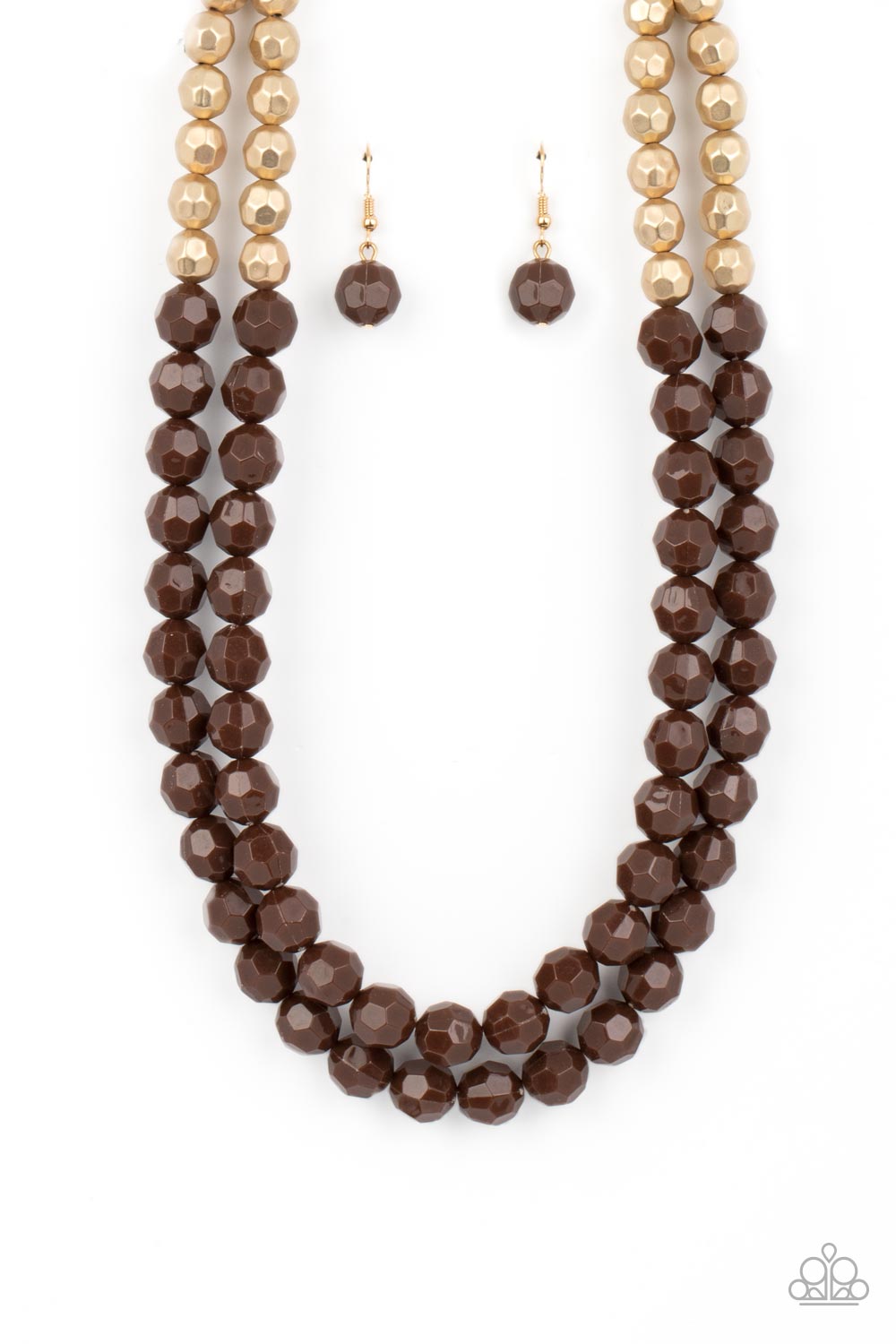 Paparazzi Acessories - Greco Getaway - Brown Necklace