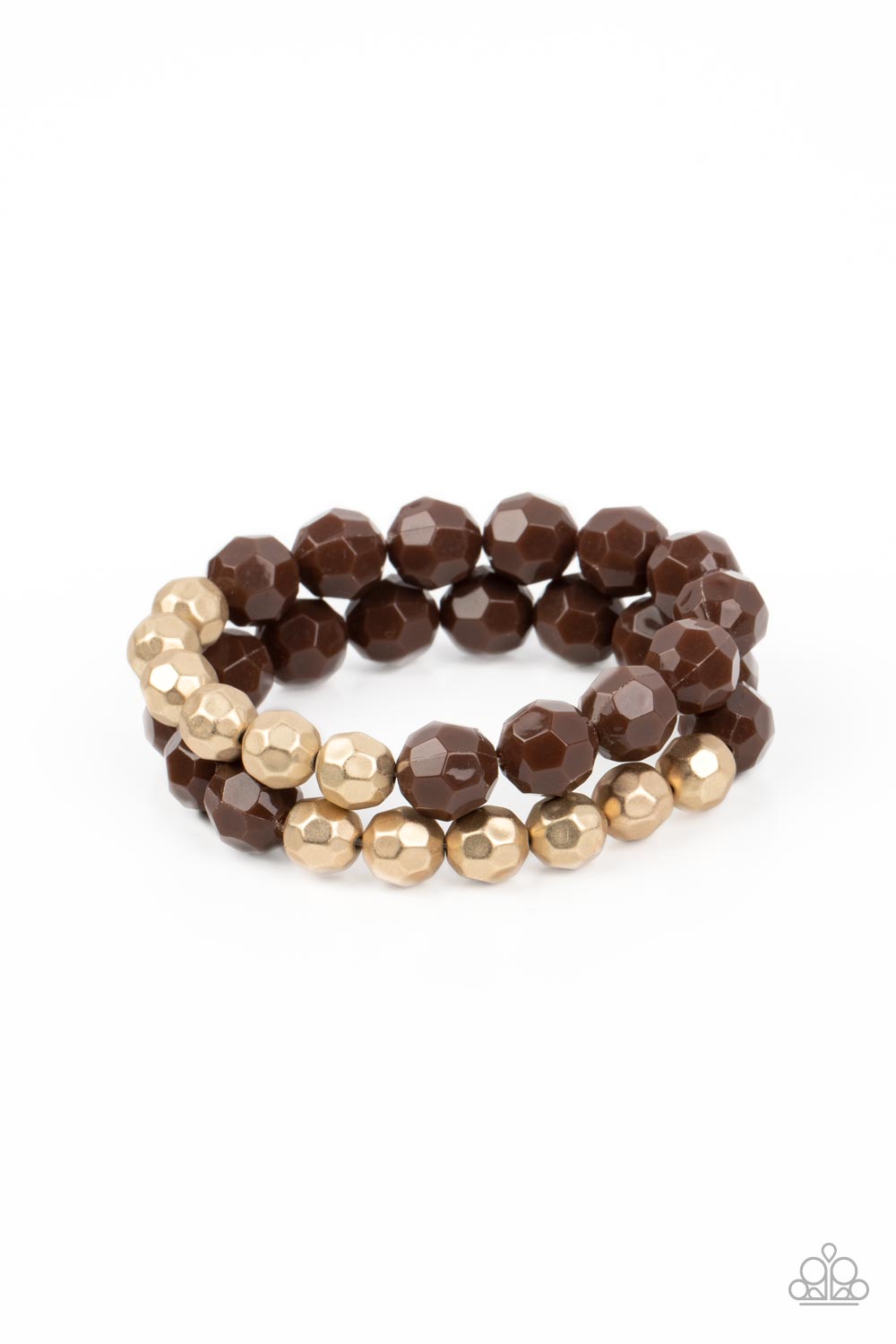 Paparazzi Accessories -  Grecian Glamour - Brown Bracelet