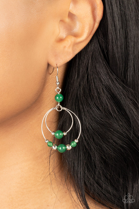 Paparazzi Accessories - Eco Eden - Green Earring