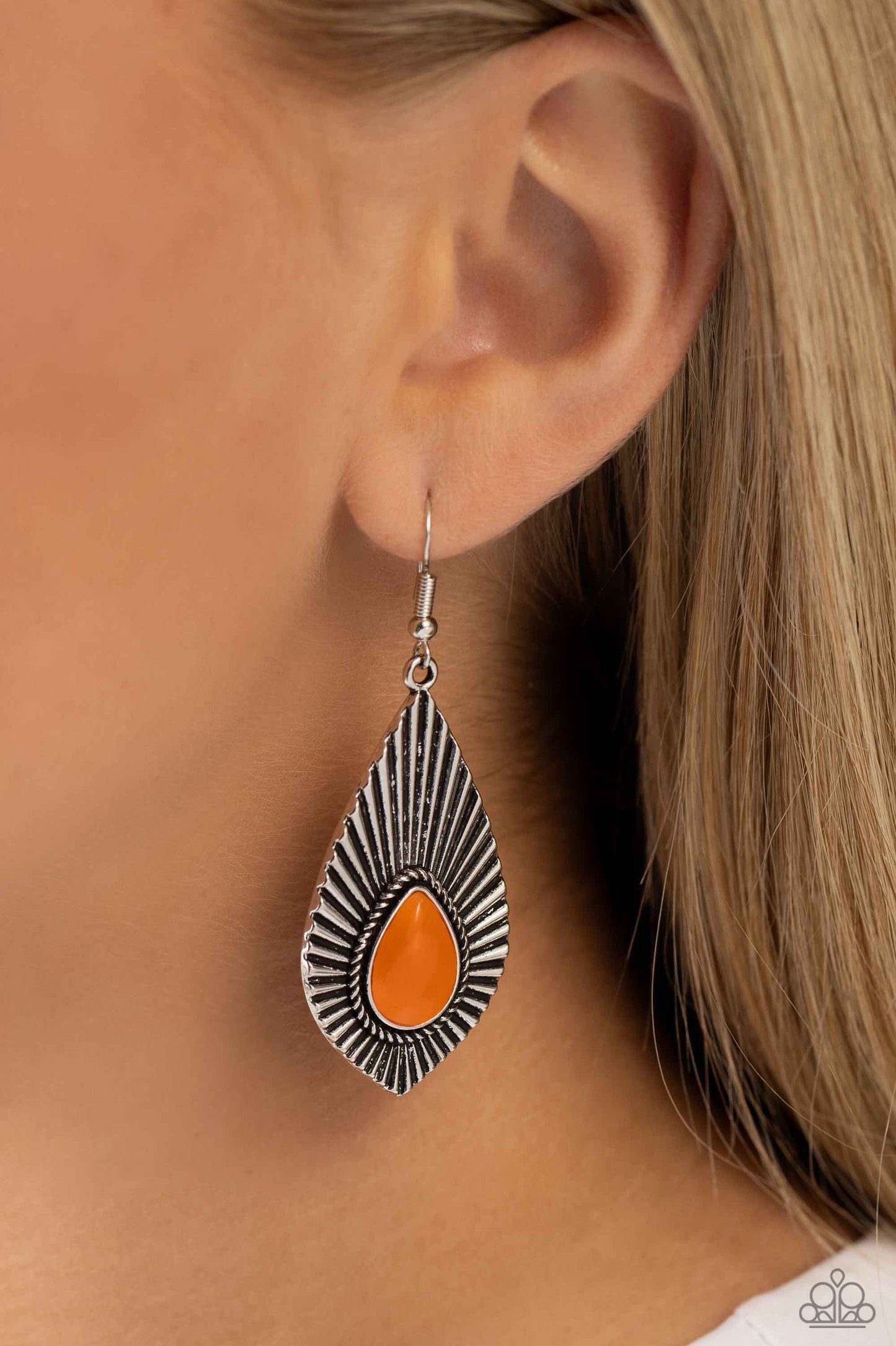 Paparazzi Accessories - SOUL-ar Flare - Orange Earrings